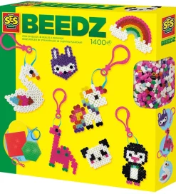 SES Creative Perler>Strygeperlesæt - 1400 stk - Nøglekæde