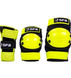 SFR Rulleskøjter>Beskyttelsessæt - Youth Ramp Triple Pad Set - Sort/Lime