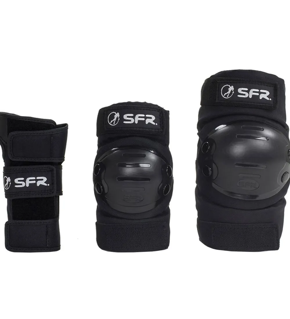 SFR Rulleskøjter>Beskyttelsessæt - Youth Ramp Triple Pad Set - Sort
