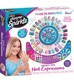 Shimmer N Sparkle Kreasæt>Neglesæt - Trendy Tips Nail Expressions