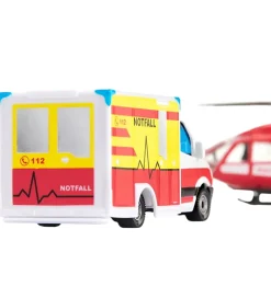 Siku Biler, Tog Og Køretøjer>Ambulance og Helikopter - Mercedes-Benz Rescue & Helicopter