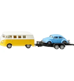 Siku Biler, Tog Og Køretøjer>Bil m. Trailer - VW T1 m. Trailer & VW Beetle - 1:50
