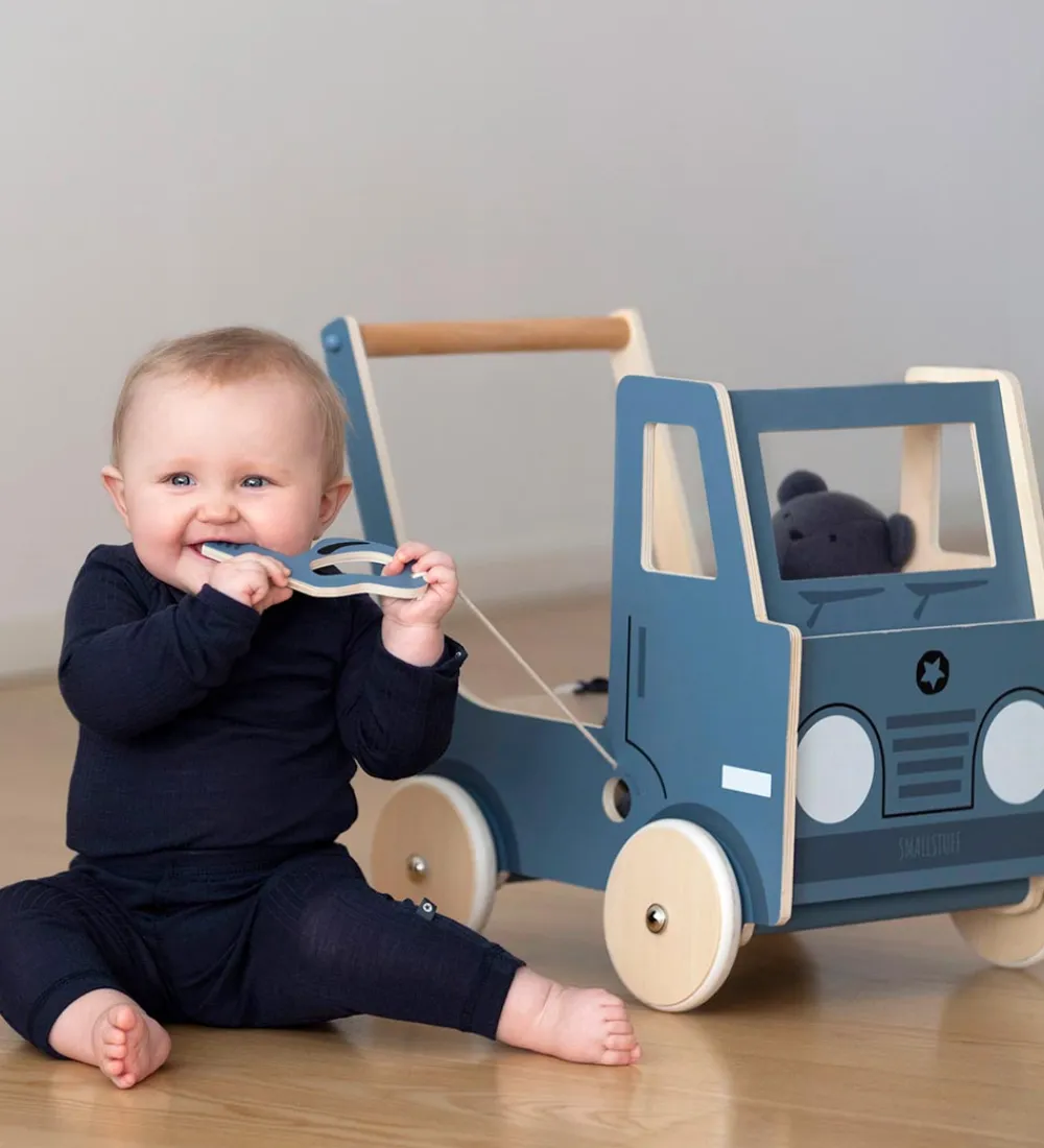 Smallstuff Gåvogne>Gåvogn - Lastbil - Blå