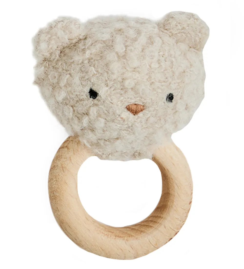 Smallstuff Gribelegetøj>Rangle - Bear - Uld - Nature