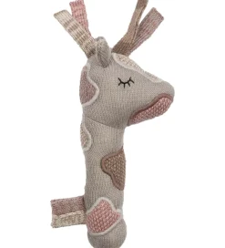 Smallstuff Gribelegetøj>Rangle - Giraf - Sandy/Rose