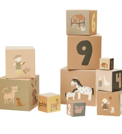 Smallstuff Stablelegetøj>Stablekasser - 10 stk - Farm and Dolls