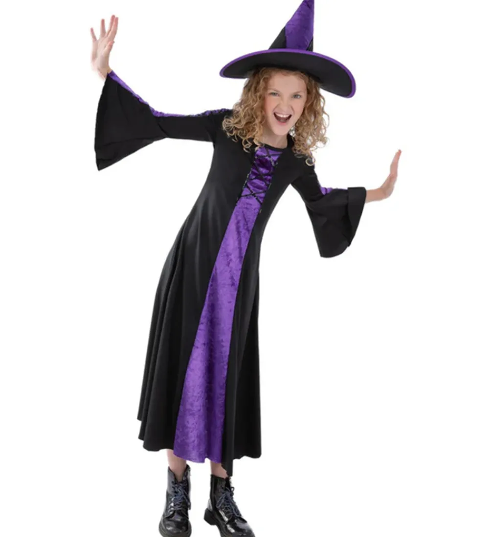 Smiffys Udklædningstøj>Udklædning - Bewitched - Lilla/Sort