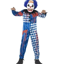 Smiffys Udklædningstøj|Halloween>Udklædning - Deluxe Sinister Clown - Blue