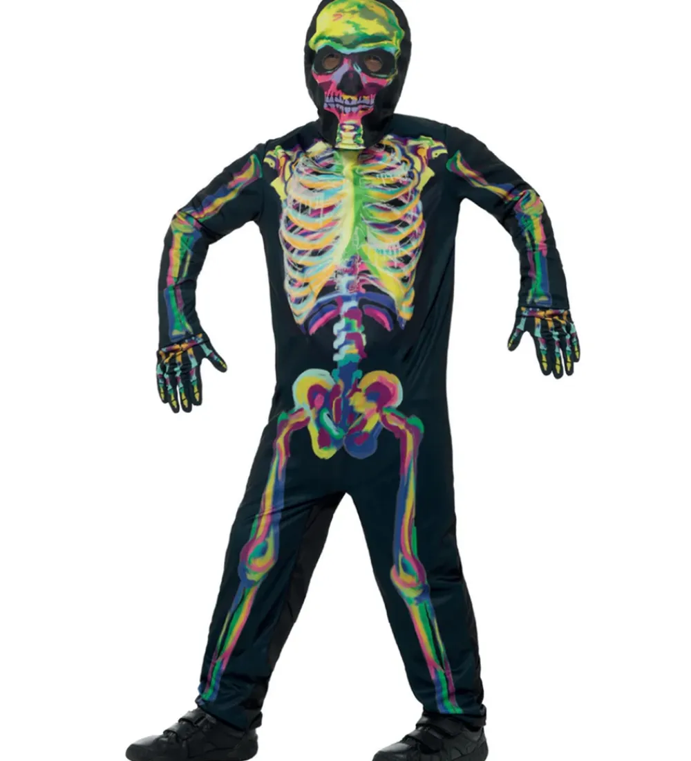 Smiffys Udklædningstøj>Udklædning - Glow In The Dark Skeleton - Multi