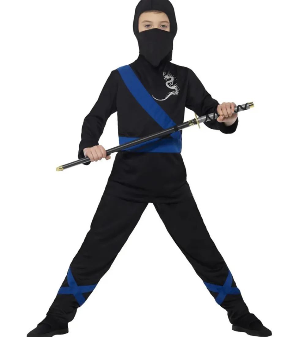 Smiffys Udklædningstøj>Udklædning - Ninja Assassin - Sort/Blå