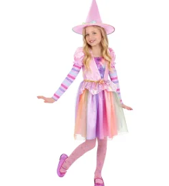 Smiffys Udklædningstøj|Halloween>Udklædning - Pastel Rainbow Witch - Multifarvet
