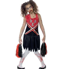 Smiffys Udklædningstøj>Udklædning - Zombie Cheerleader - Sød/Sort