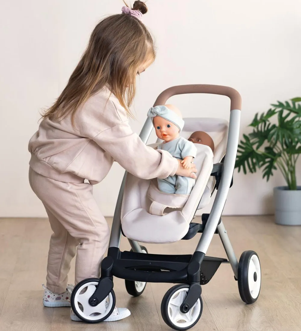 Smoby Dukker Og Tilbehør>Tvillingeklapvogn Til Dukker - Maxi-Cosi - Beige