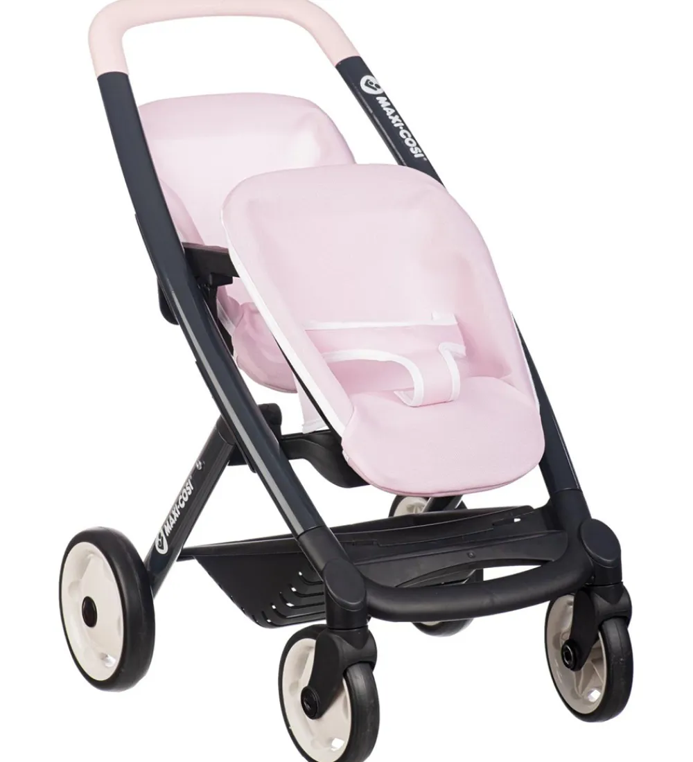 Smoby Dukker Og Tilbehør>Tvillingeklapvogn Til Dukker - Maxi-Cosi - Pink