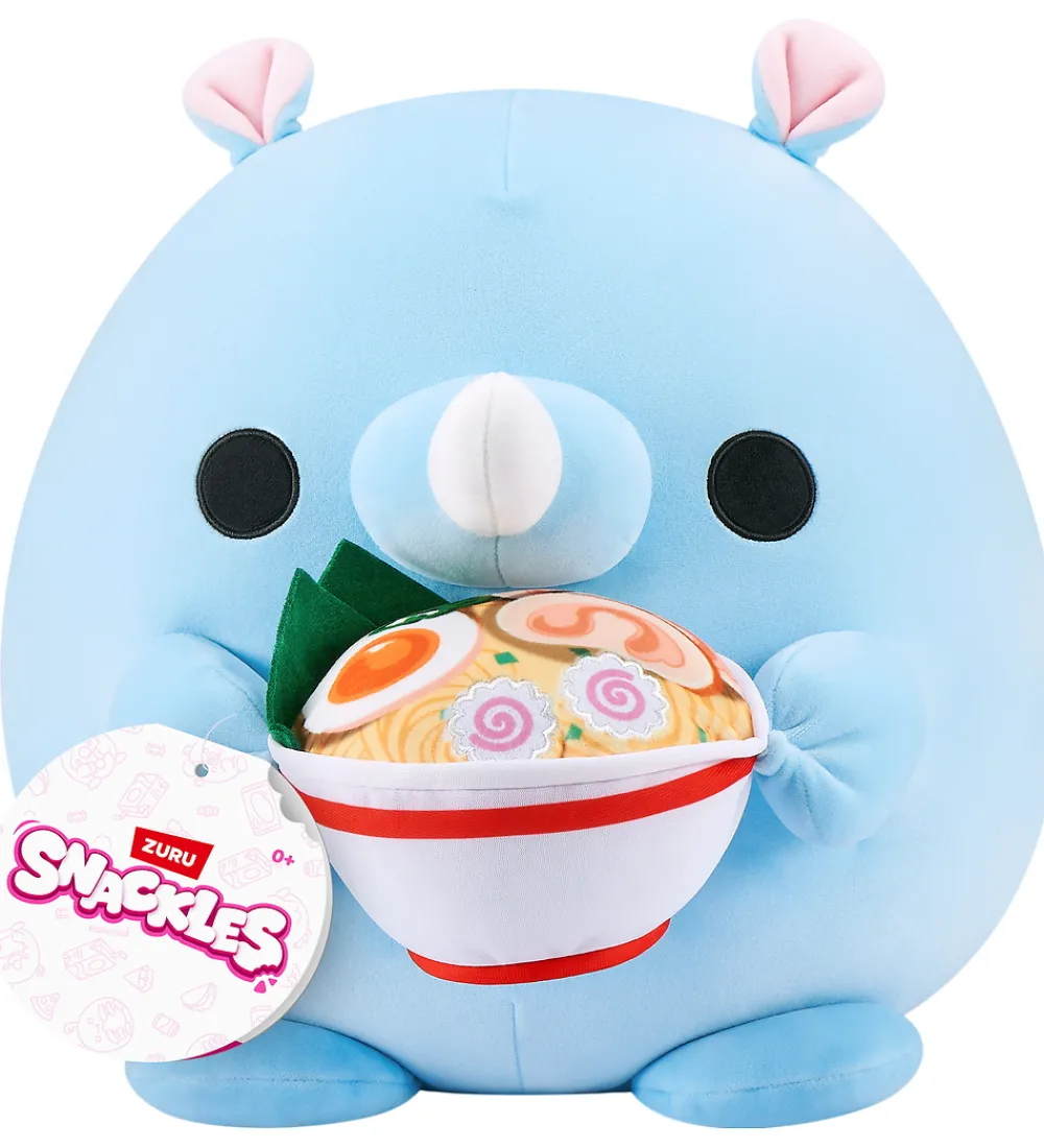 SNACKLES Bamser>Bamse - 20 cm - Næsehornet Humphrey m. Ramen