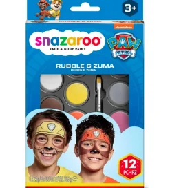 Snazaroo Rolleleg>Ansigtsmaling - 8 Farver - Paw Patrol Rubble & Zuma