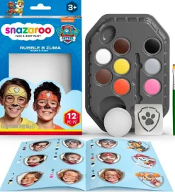 Snazaroo Rolleleg>Ansigtsmaling - 8 Farver - Paw Patrol Rubble & Zuma