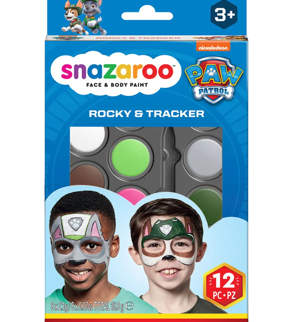 Snazaroo Halloween|Rolleleg>Ansigtsmaling - 12 Dele - Paw Patrol Rocky & Tracker