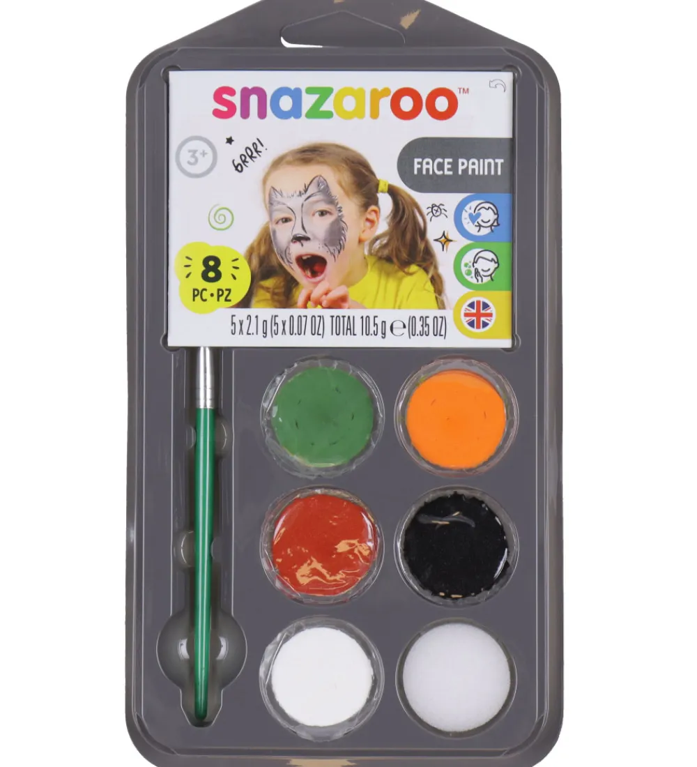 Snazaroo Halloween|Rolleleg>Ansigtsmaling - Halloween - 7 Dele + 1 Idehæfte