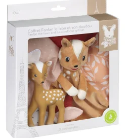 Sophie la Girafe Babylegetøj|Bideringe>Gaveæske - Nusseklud/Bambi