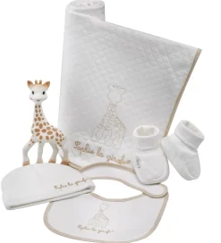 Sophie la Girafe Babylegetøj|Bideringe>Gaveæske - My Birth Outfit - So Pure