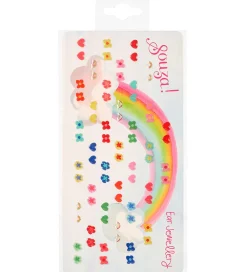 Souza Kreativ Leg>Øreringe Klistermærker - 35 par - Flowers/Hearts