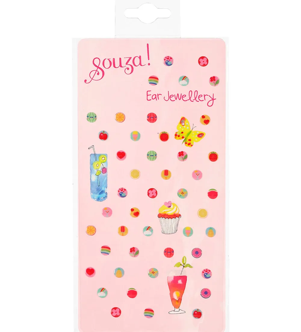 Souza Kreativ Leg>Øreringe Klistermærker - 45 stk - Fruit