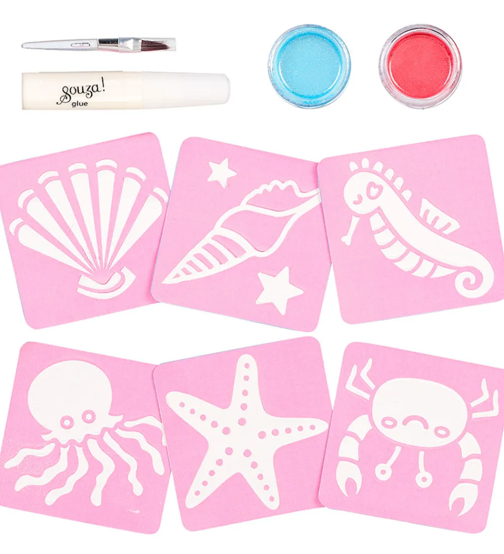 Souza Kreativ Leg>Tatoveringssæt - Glitter - Havfrue