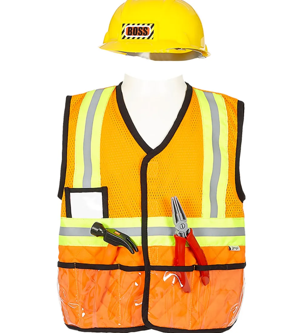 Souza Udklædningstøj>Udklædning - Byggearbejder - Orange