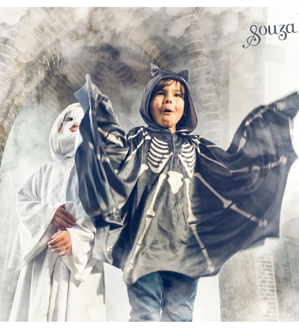 Souza Halloween>Udklædning - Kappe - Flagermus - Grå