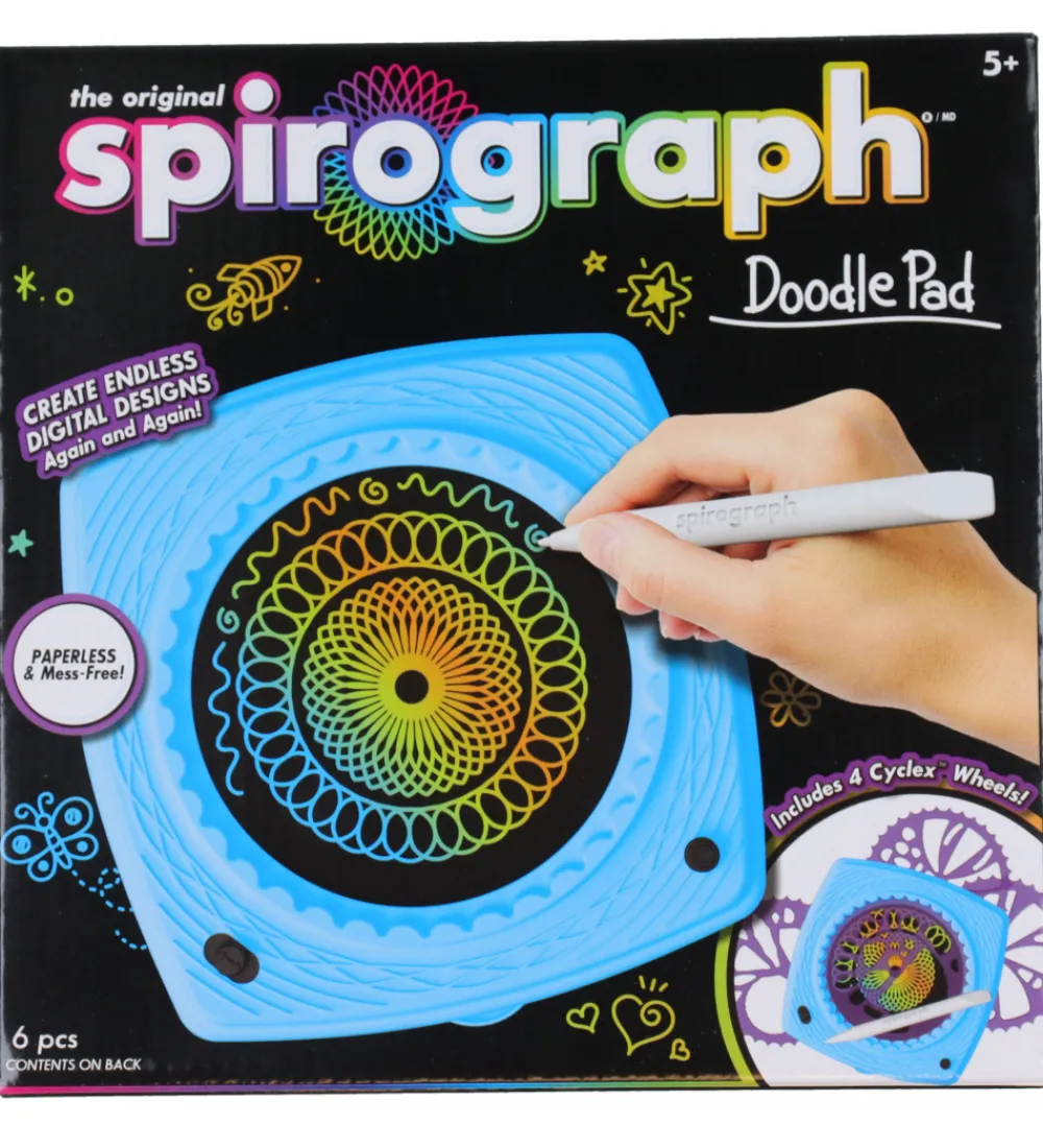 Spirograph Kreasæt>Tegnesæt - Doodle Pad