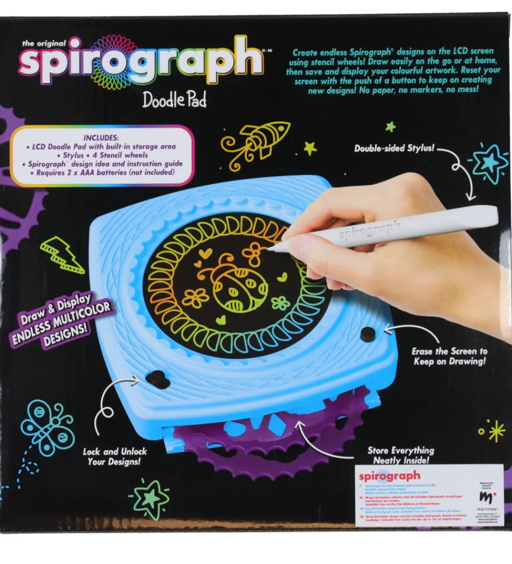 Spirograph Kreasæt>Tegnesæt - Doodle Pad