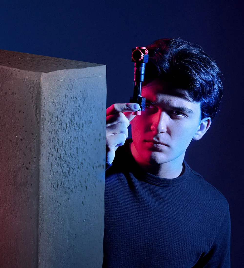 SpyX Rolleleg>- Micro Periscope - Sort/Rød