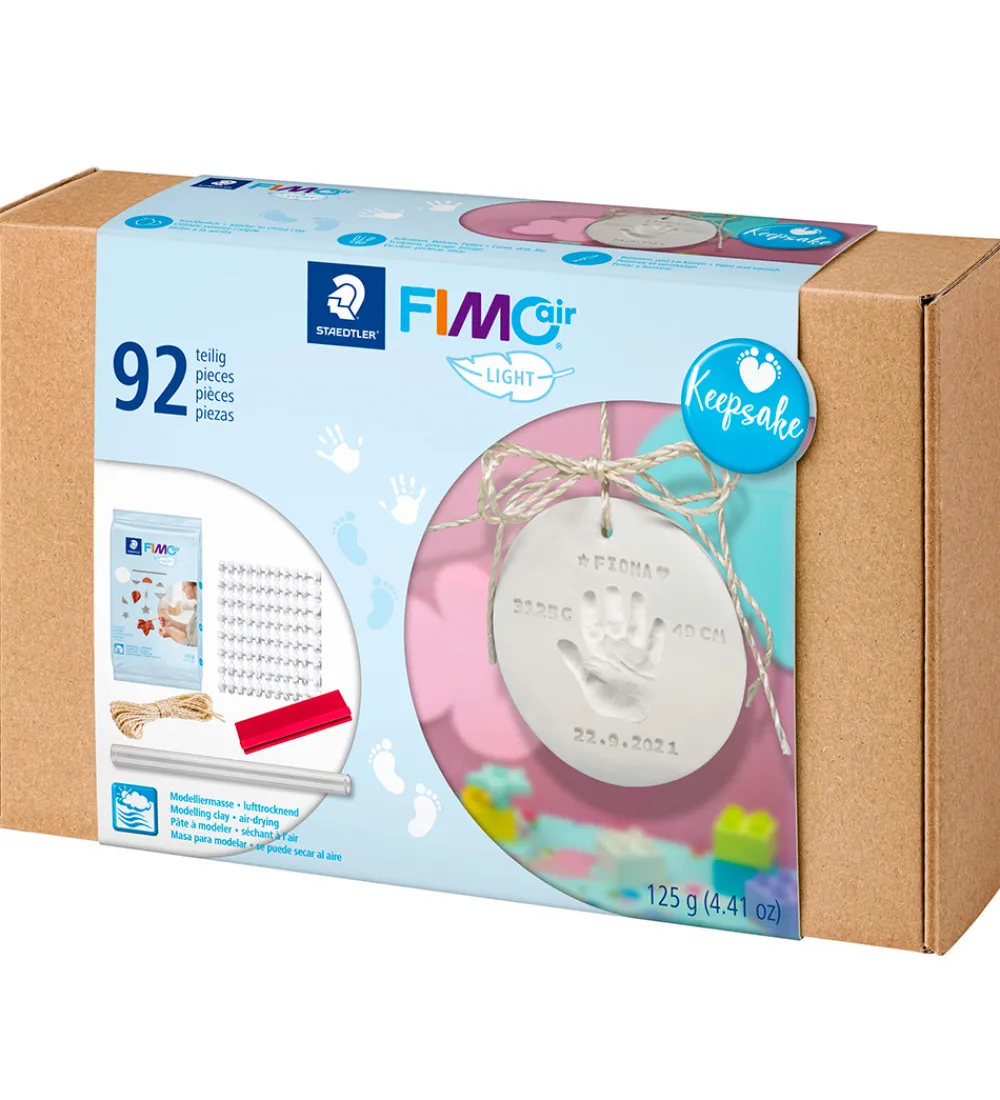 Staedtler Kreasæt|Modellervoks>FIMO Kreasæt - Hånd/Fod Tryk - 92 dele