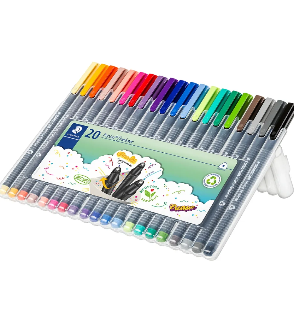 Staedtler Tuscher Og Farver>Tuscher - 20 stk - Triplus Fineliner - 0,3 mm