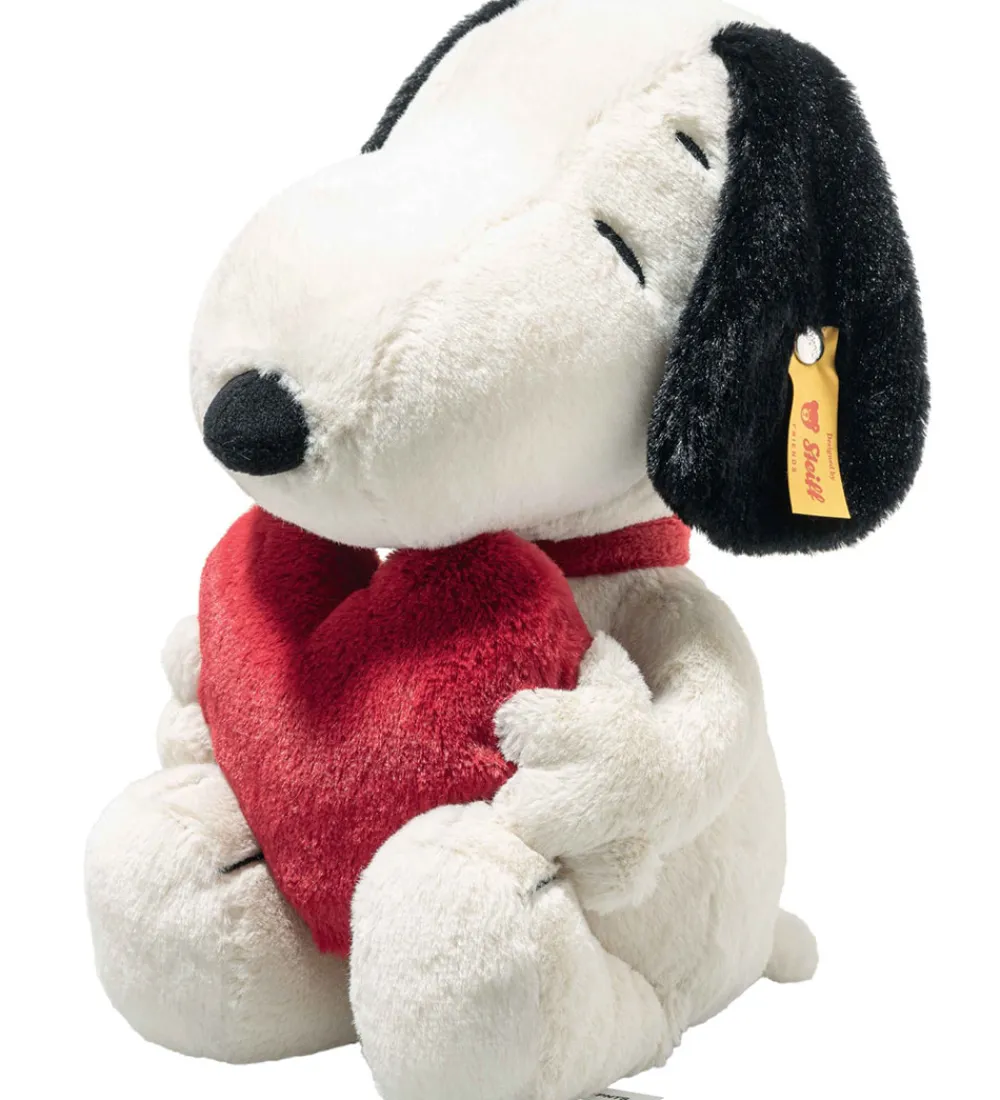 Steiff Bamser>Bamse - 30cm - Snoopy Love - Hvid