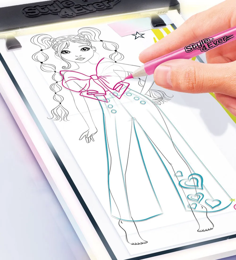 Style 4 Ever Kreasæt>Fashion Designer Pad m. Lys