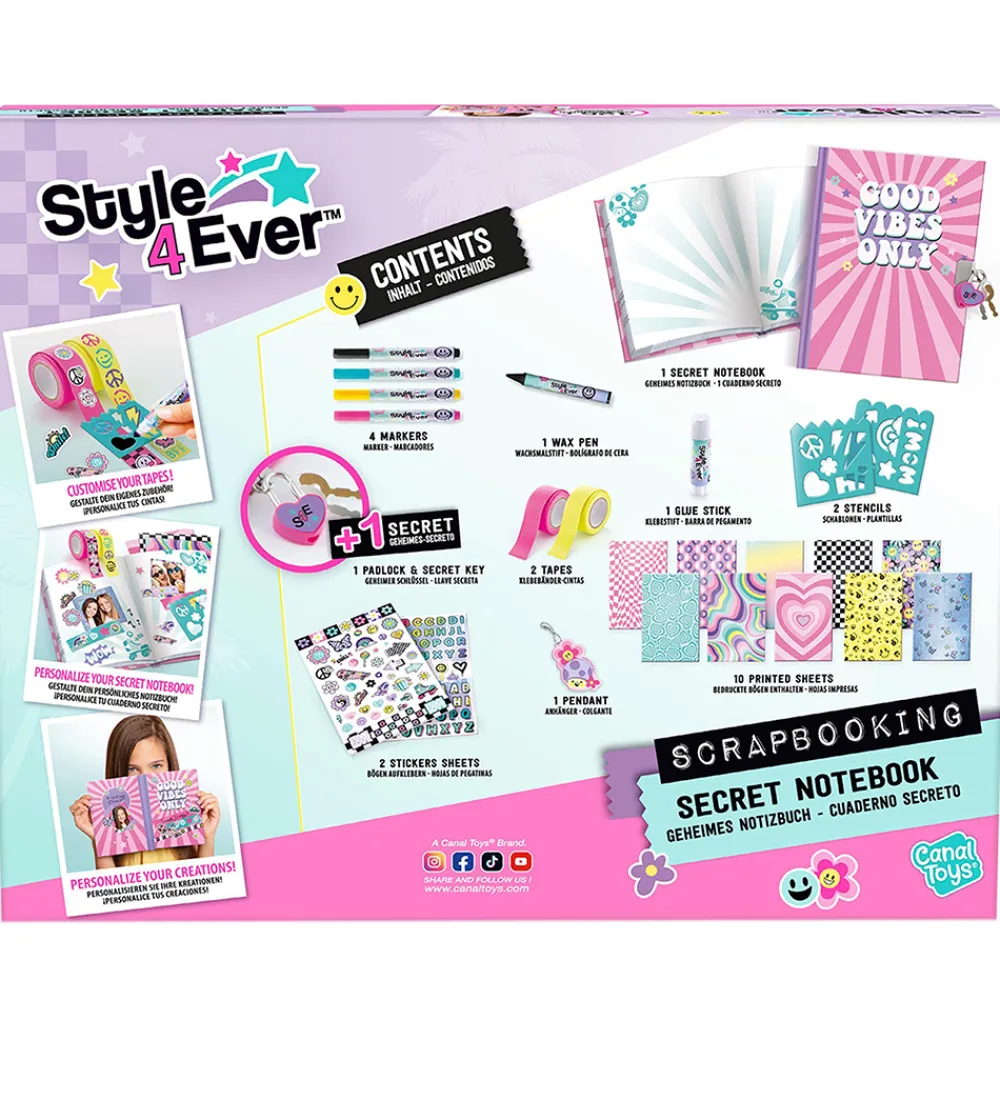 Style 4 Ever Bøger|Kreasæt>Scrapbooking - Hemmelig Dagbog