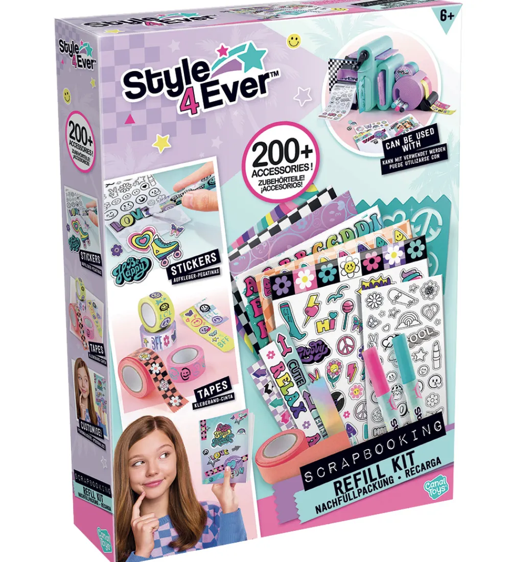 Style 4 Ever Kreasæt>Scrapbooking - 200 Dele - Refill