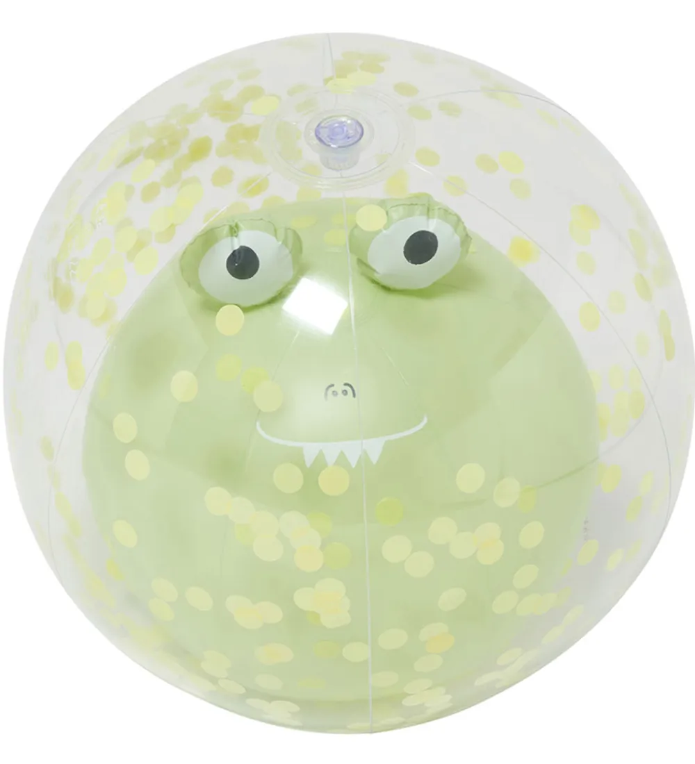 SunnyLife Udeleg Og Udendørs Legetøj|Strandlegetøj>Badebold - 35 cm - 3D - Cookie The Croc - Light Khaki