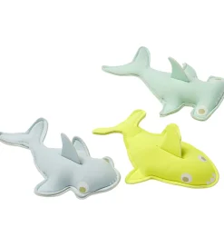 SunnyLife Badelegetøj>Dykkervægte - 3-pak - Salty The Shark - Aqua Neon Yell