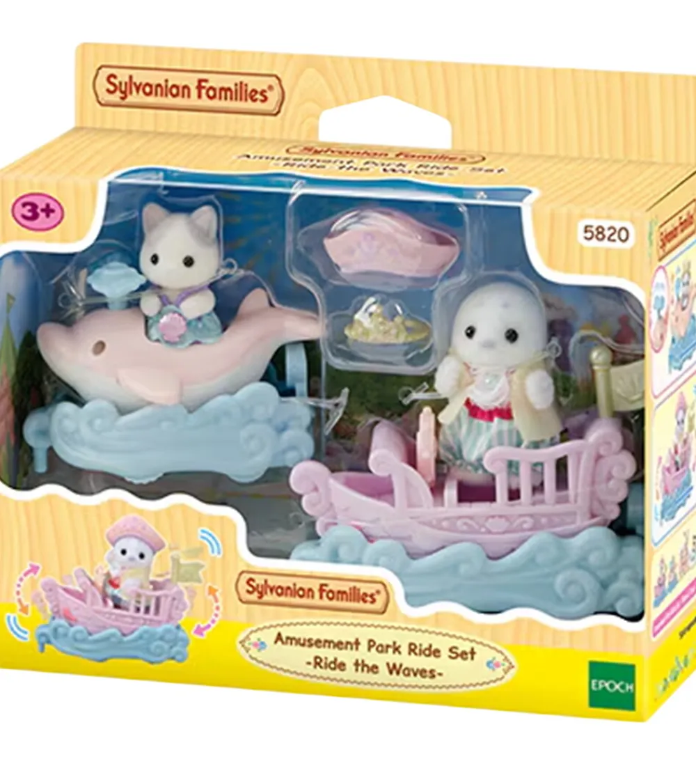 Sylvanian Families Figurer>- Amusement Park Ride Set - Ride The Waves -