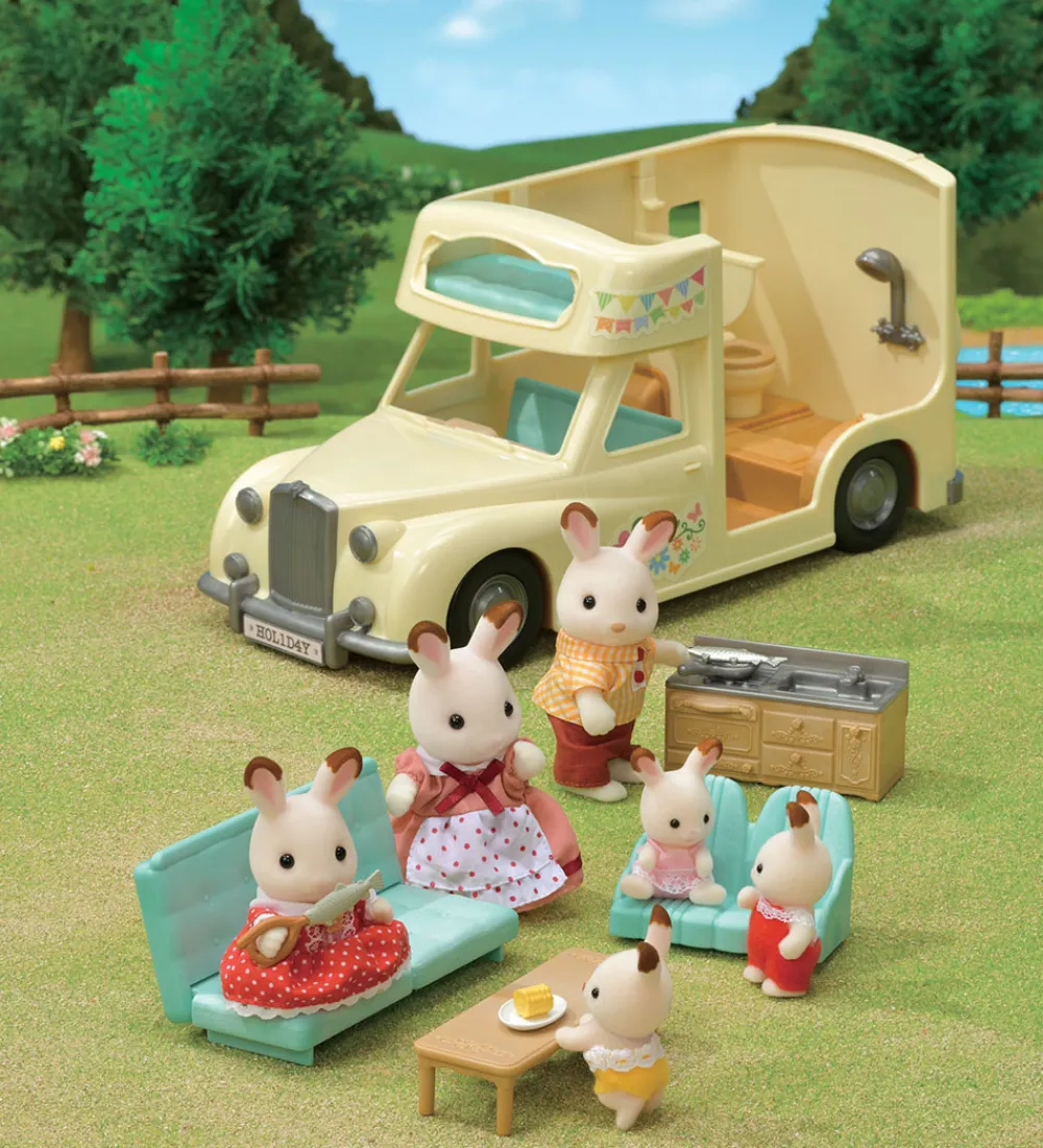 Sylvanian Families Biler, Tog Og Køretøjer|Dukker Og Tilbehør>- Family Campervan - 5454