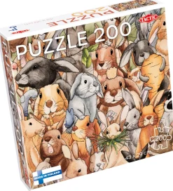 TACTIC Puslespil>Puslespil - 200 Brikker - 43x29 cm - Kaniner