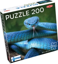 TACTIC Puslespil>Puslespil - 200 Brikker - 43x29 cm - Blue Viper Slange