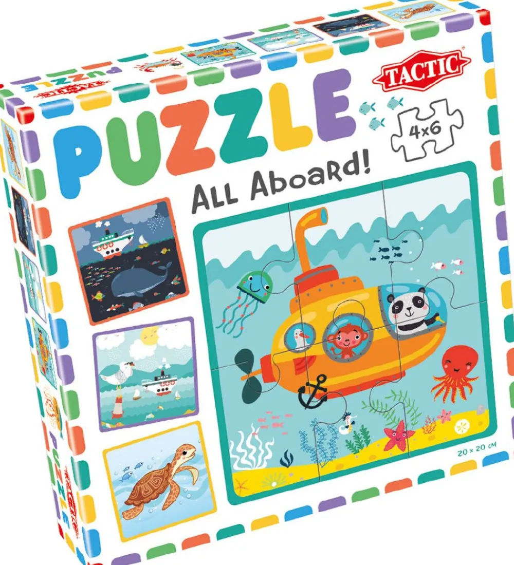 TACTIC Puslespil>Puslespil - My First Puzzle - 4x6 Brikker - All Aboard
