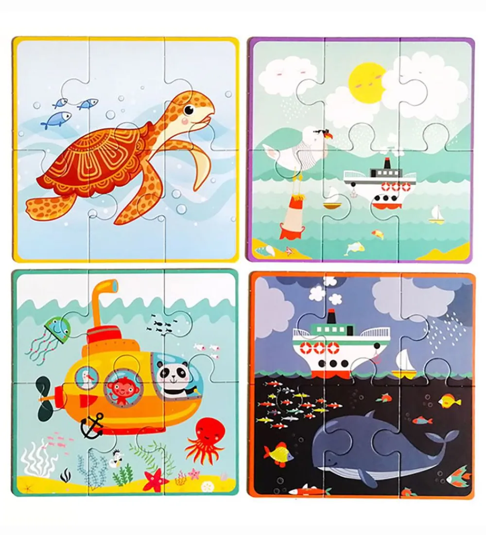 TACTIC Puslespil>Puslespil - My First Puzzle - 4x6 Brikker - All Aboard