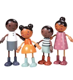 Tender Leaf Trælegetøj>Trælegetøj - Dukkehusfigurer - Familien Humming Bird