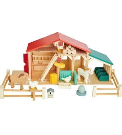 Tender Leaf Trælegetøj>Trælegetøj - Hestestald Til Dukkehus - Stor
