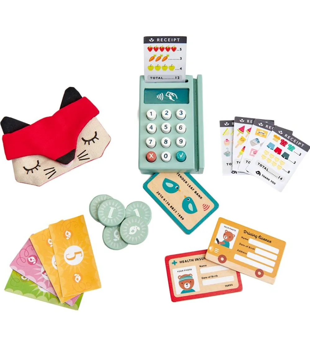 Tender Leaf Trælegetøj>Trælegetøj - Kreditkort Terminal - 21 Dele